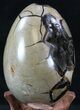 Septarian Dragon Egg Geode With Black Calcite #33500-4